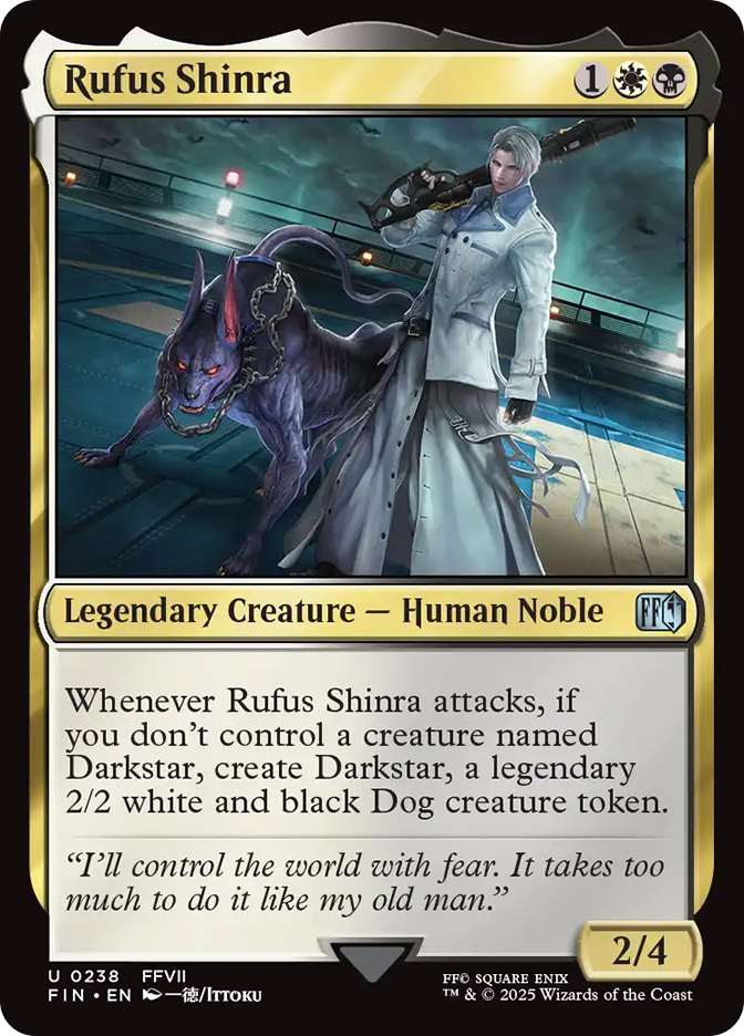 ファイナルファンタジーTCG FINAL FANTASY VII REMAKE Rufus Shinra Rufus Shinra | FINAL FANTASY | Star City Games