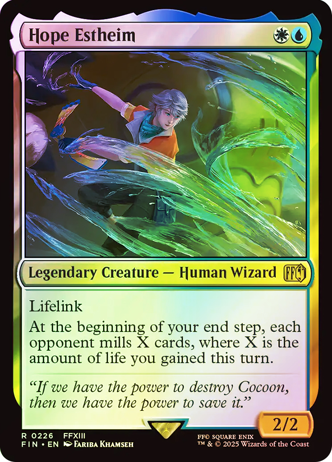 hope ff mtg card Estheim [491] [Extended Art] [FINAL FANTASY] [Foil] – Face to Face Games x 13.5 in. Hope Estheim Final Fantasy Magic