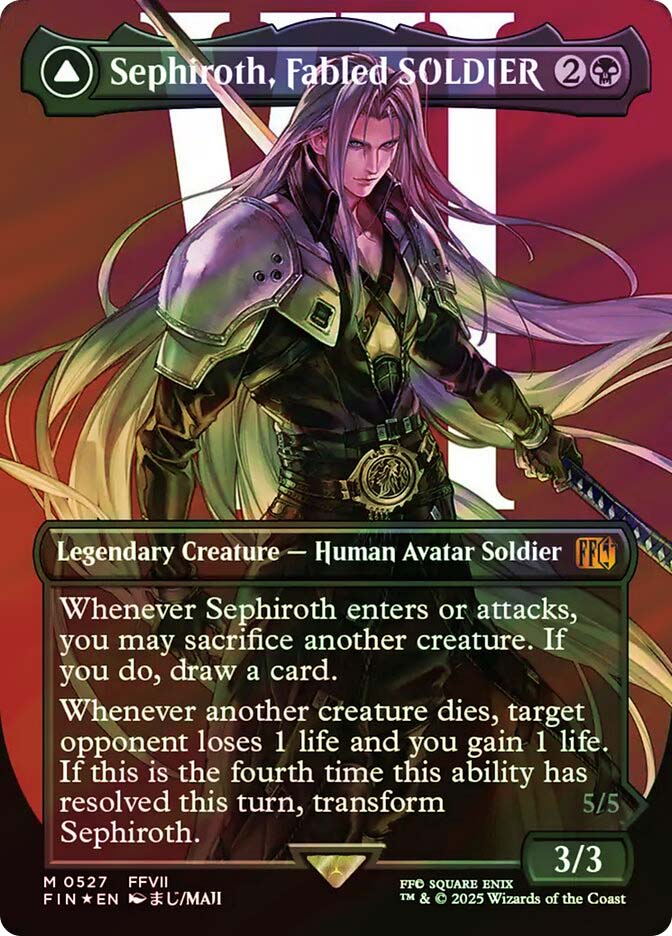 マジック：ザ・ギャザリング Sephiroth, Fabled SOLDIER & One-Winged Sephiroth, Fabled SOLDIER // Sephiroth, One-Winged Angel