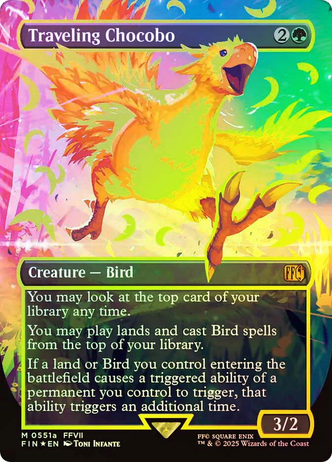 【MTG】Traveling Chocobo Traveling Chocobo · Final Fantasy (FIN) #551 · Scryfall