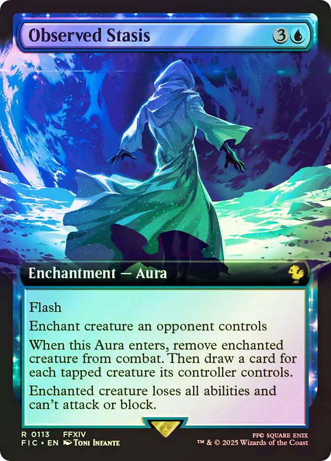 MTG 停滞の光/Observed Stasis FIC 拡張 日本語版FOIL Observed Stasis (Extended Art) | FINAL FANTASY Commander
