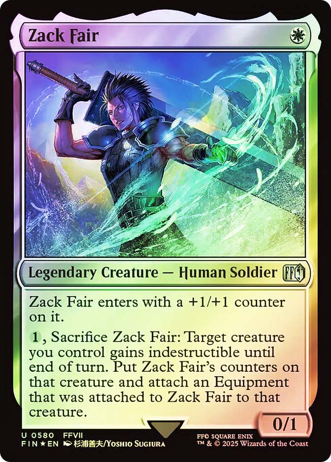 Zack Fair - マジック：ザ・ギャザリング Zack Fair (Surge Foil) | FINAL FANTASY - Alternate Foil
