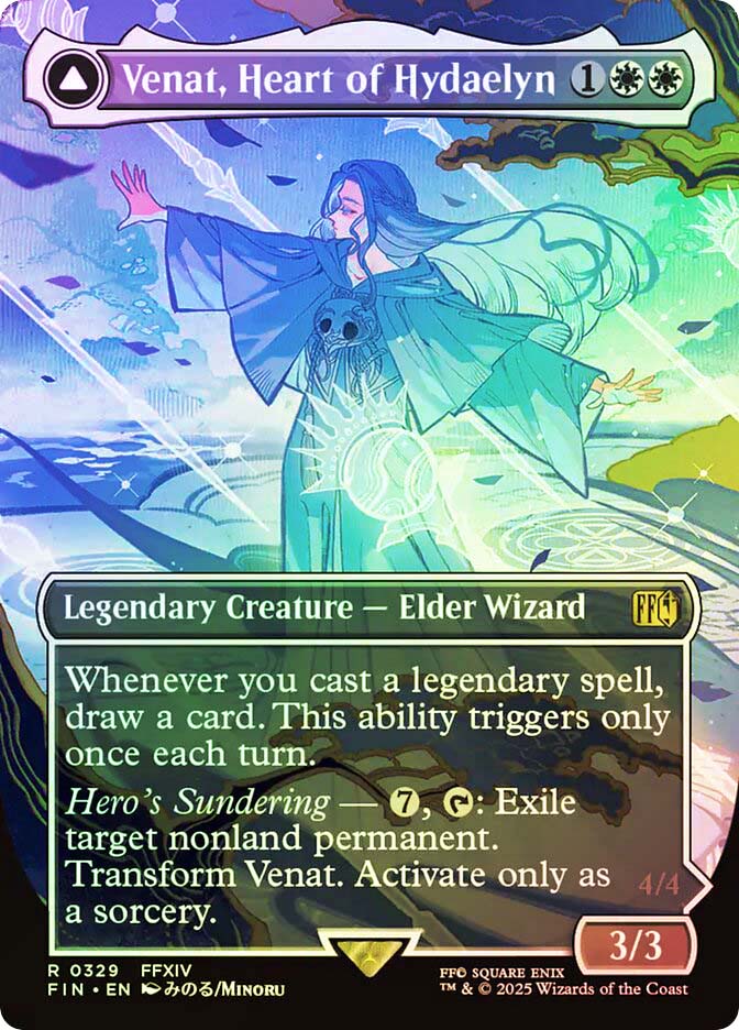 venat mtg card Final Fantasy - Hidden Trials - This ability triggers only once each turn.Heros Sundering 7 Venat, Heart of Hydaelyn