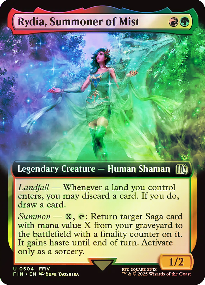 MTG ミストの召喚士、リディア FOIL 拡張アート 英語 bundle MTG