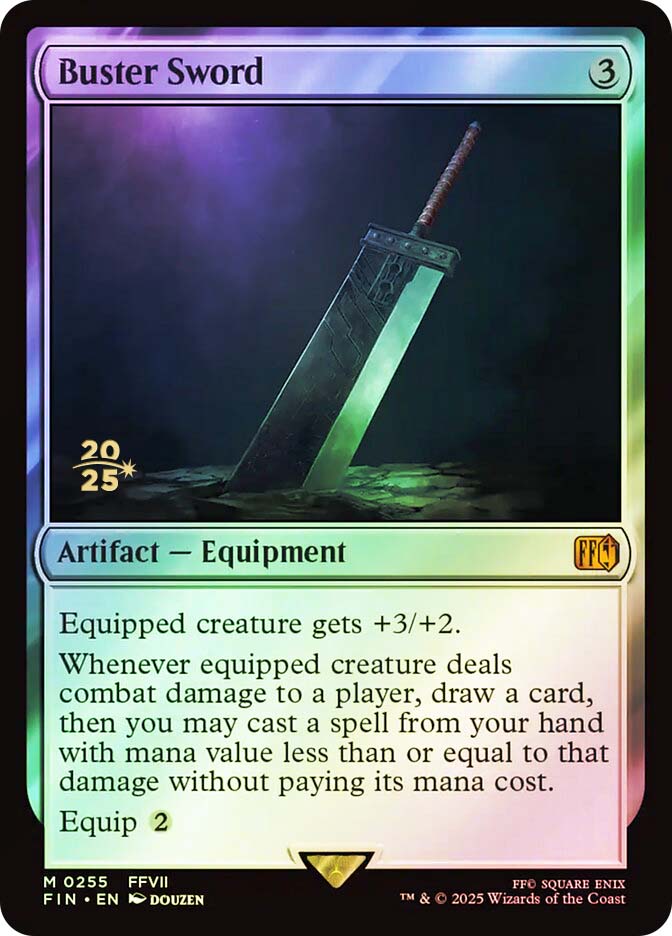 Mtg [FOIL] バスターソード/Buster Sword (全面アート版) バスターソード/Buster Sword (全面アート版) 【日本語版】 [FIN