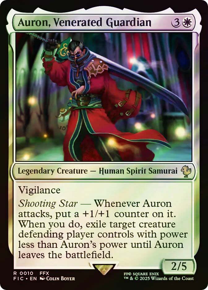 武伝のガード、アーロン/Auron, Venerated Guardian Auron, Venerated Guardian | FINAL FANTASY Commander | Star City Games