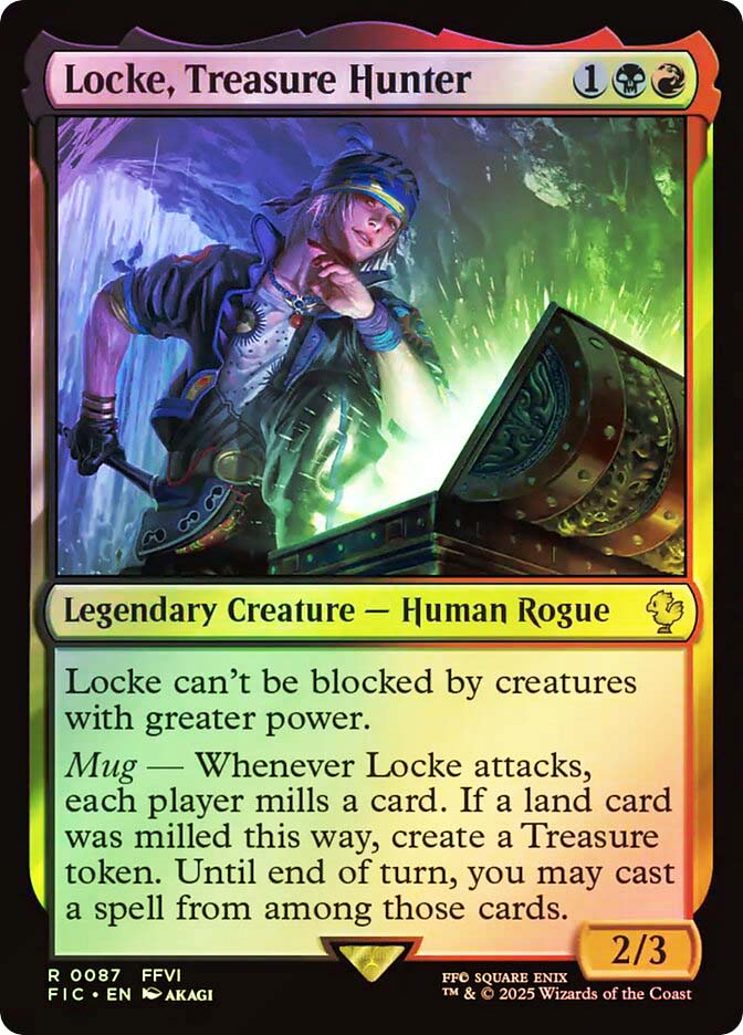 Locke, Treasure Hunter トレジャハンター、ロック- MTG LockeTreasureHunter__08900.