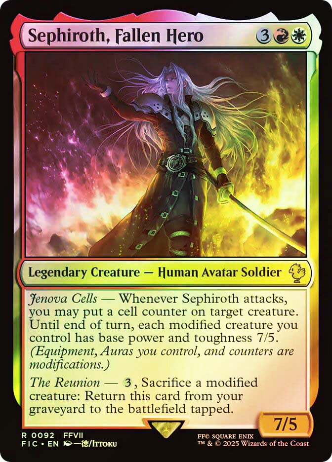 堕ちた英雄セフィロス/Sephiroth, Fallen Hero 拡張foil FOIL] 墜ちた英雄、セフィロス/Sephiroth, Fallen Hero (拡張