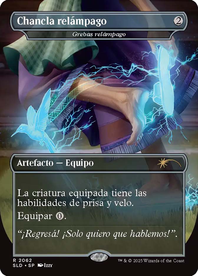 chancla mtg card Sell to CK / Singles Equipped creature has haste and shroud Chancla Relampago Lightning Greaves Foil