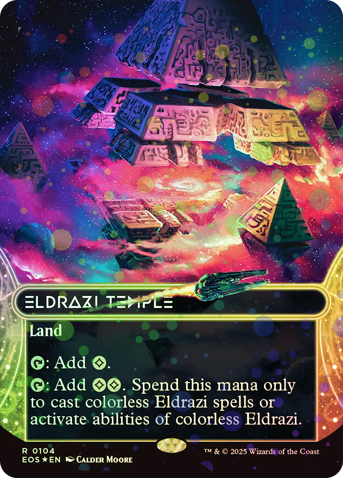 Eldrazi Temple 4枚セット Eldrazi Temple (#104) (Borderless) (Galaxy Foil) | Stellar
