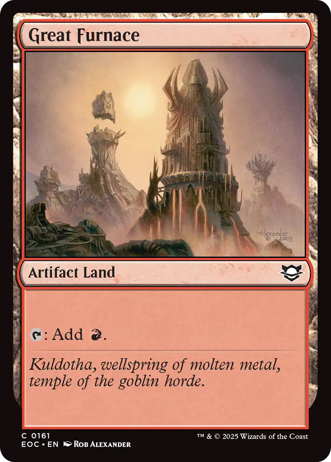 MTG 大焼炉/Great Furnace 4枚セット FOIL Great Furnace | Edge of Eternities Commander | Star City Games