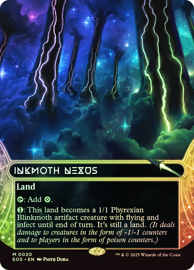 墨蛾の生息地　Inkmoth Nexus ギャラクシーfoil Inkmoth Nexus (#020) (Borderless) | Stellar Sights | Star