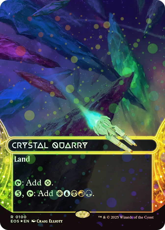 Crystal Quarry (#100) (Borderless) (Galaxy Foil) | Stellar Sights