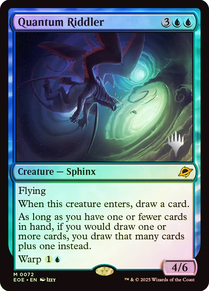 マジック：ザ・ギャザリング MTG Foil Quantum Riddler EOE M 305 Quantum Riddler (Borderless) (EOE-305) - Edge of Eternities