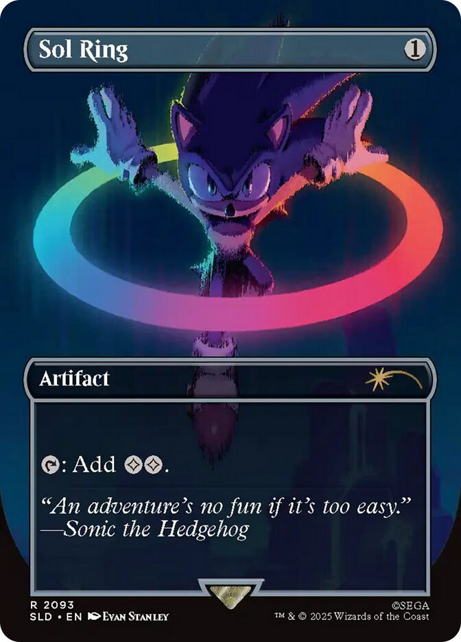 sonic mtg secret cards MTG: Lair X Sonic- Friends and Foes, Nonfoil : Toys & Games The Gathering for the first time. Sol Ring (#2093) (borderless)