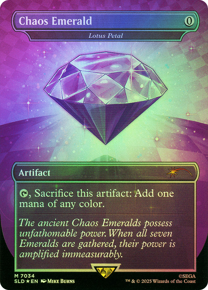 Chaos Emerald 紫　7034 Chaos Emerald - Lotus Petal (7034) - Secret Lair Drop Series
