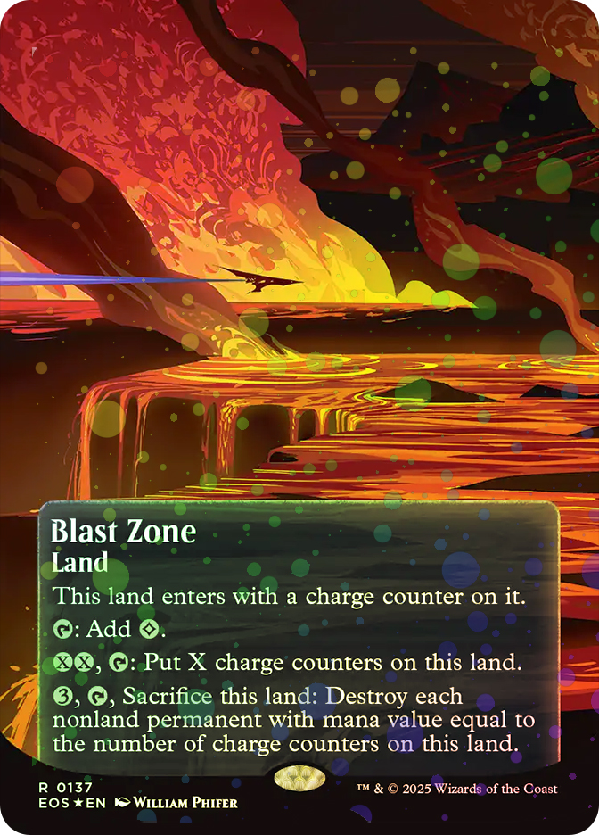 爆発域　blast zone アーティストプルーフ　foil mtg BlastZone137__07892.1757105129