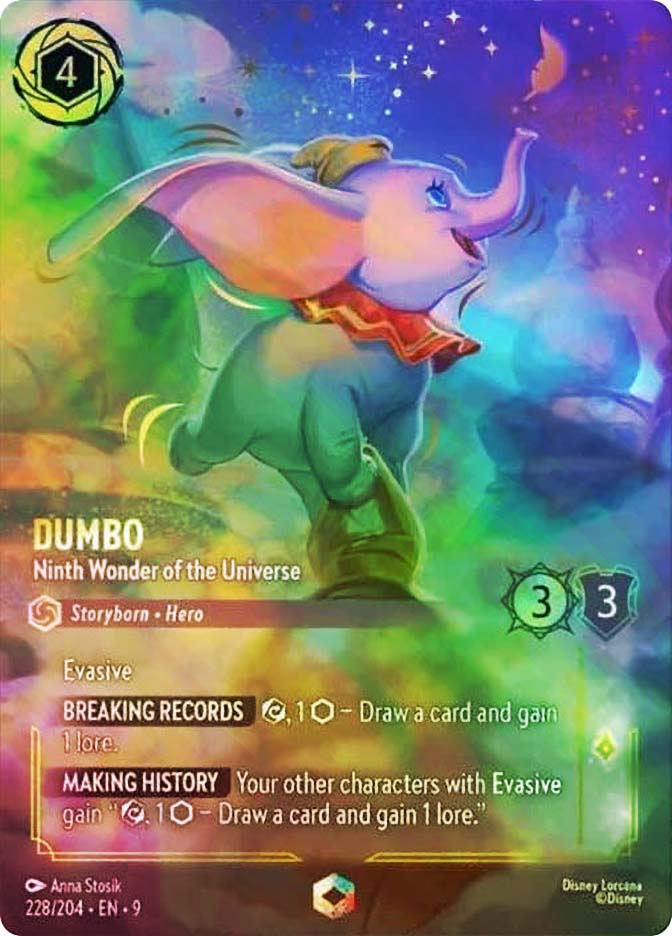 美品Disney Lorcana Dumbo 228/204 JA-9 Dumbo - Ninth Wonder of the Universe | Fabled | Star City Games