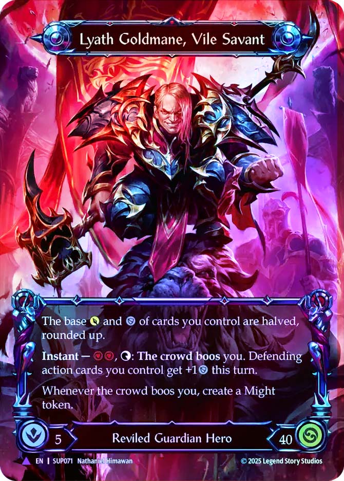 【FaB】Lyath Goldmane, Vile Savant 英語版マーベル Lyath Goldmane, Vile Savant | Super Slam | Star City Games