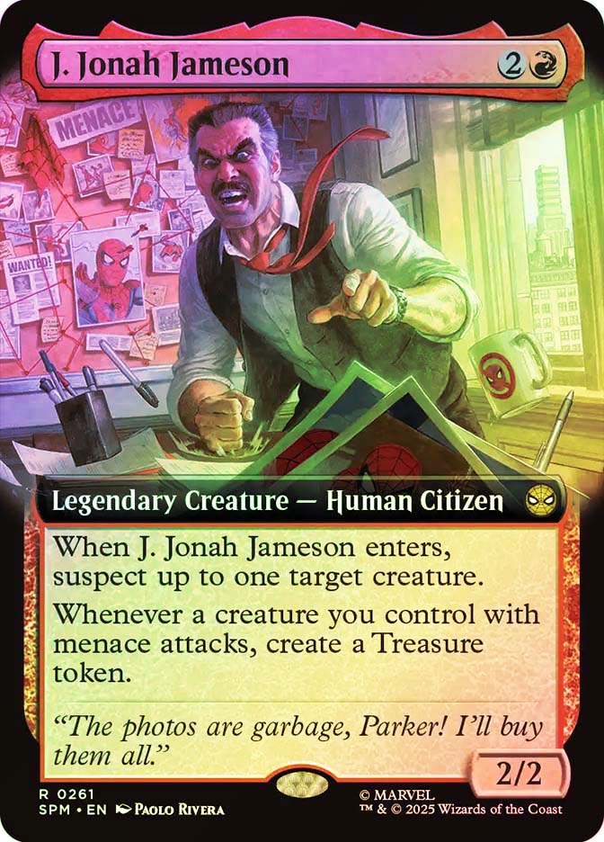 MTG J・ジョナ・ジェイムソン/J. Jonah Jameson foil J. Jonah Jameson · Marvel's Spider-Man (SPM) #81 · Scryfall
