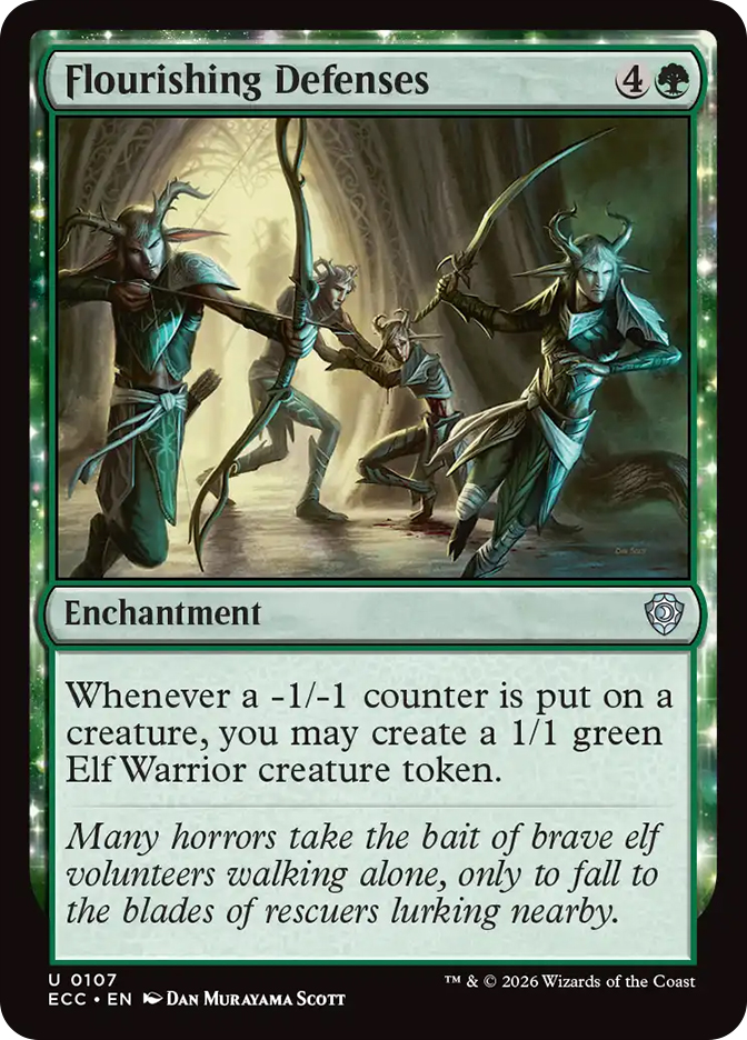MTG EN 栄華の防衛/Flourishing Defenses 4枚まとめ売 Flourishing Defenses | Lorwyn Eclipsed Commander | Star City Games