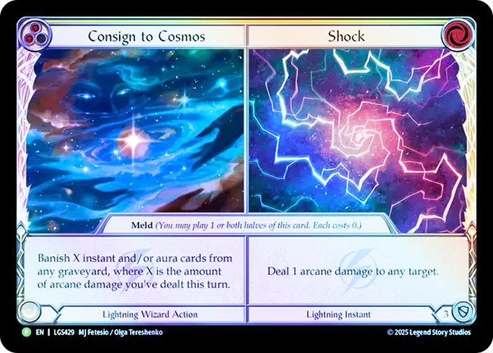 その他 FAB Consign to Cosmos/Shock Cold Foil Consign to Cosmos // Shock (Yellow) (Cost 0) (Skirmish