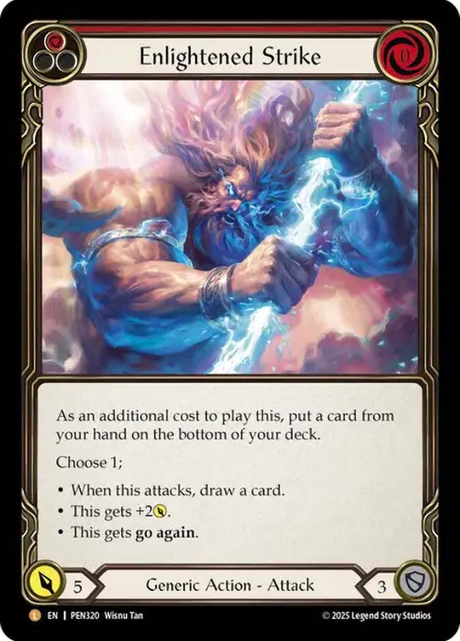 Enlightened Strike | Compendium of Rathe | Star City Games FAB Enlightened Strike RF foil