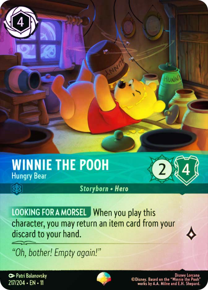 PitBabe2 Pooh サイン入り トレカ LevelUpFM winnie-the-pooh-hungry-bear-