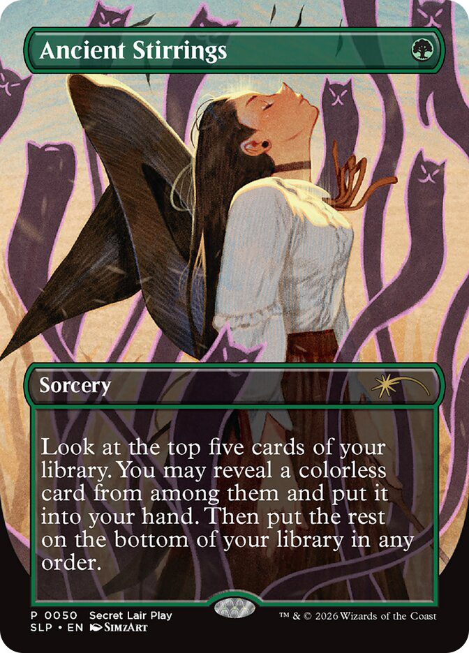 MTG　Ancient Stirrings　Foil　プロモ　4枚セット Ancient Stirrings (Secret Lair Play) | Secret Lair Drop | Star