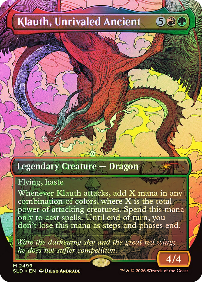 MTG【Foil】無双の古きもの、クラウス/Klauth, Unrivaled Klauth, Unrivaled Ancient (Dungeons & Dragons) | Secret Lair Drop