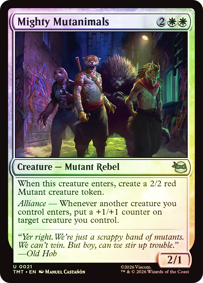 Mighty Mutanimals | Teenage Mutant Ninja Turtles | Star City Games