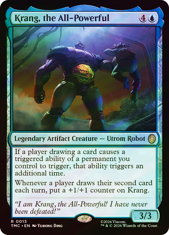 無敵の存在、クランゲ/Krang, the All-Powerfull Krang, the All-Powerful (Borderless) (Surge Foil) - Commander