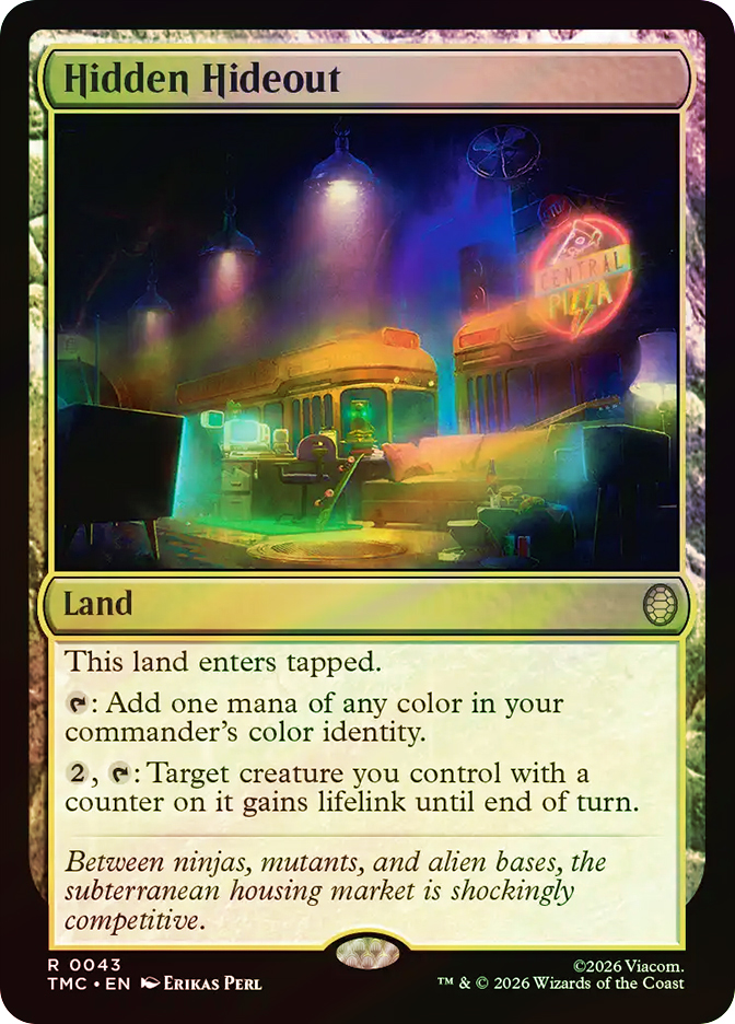 未開封 MTG プレイマットUnderground Sun Hidden Hideout | Teenage Mutant Ninja Turtles Eternal | Star City