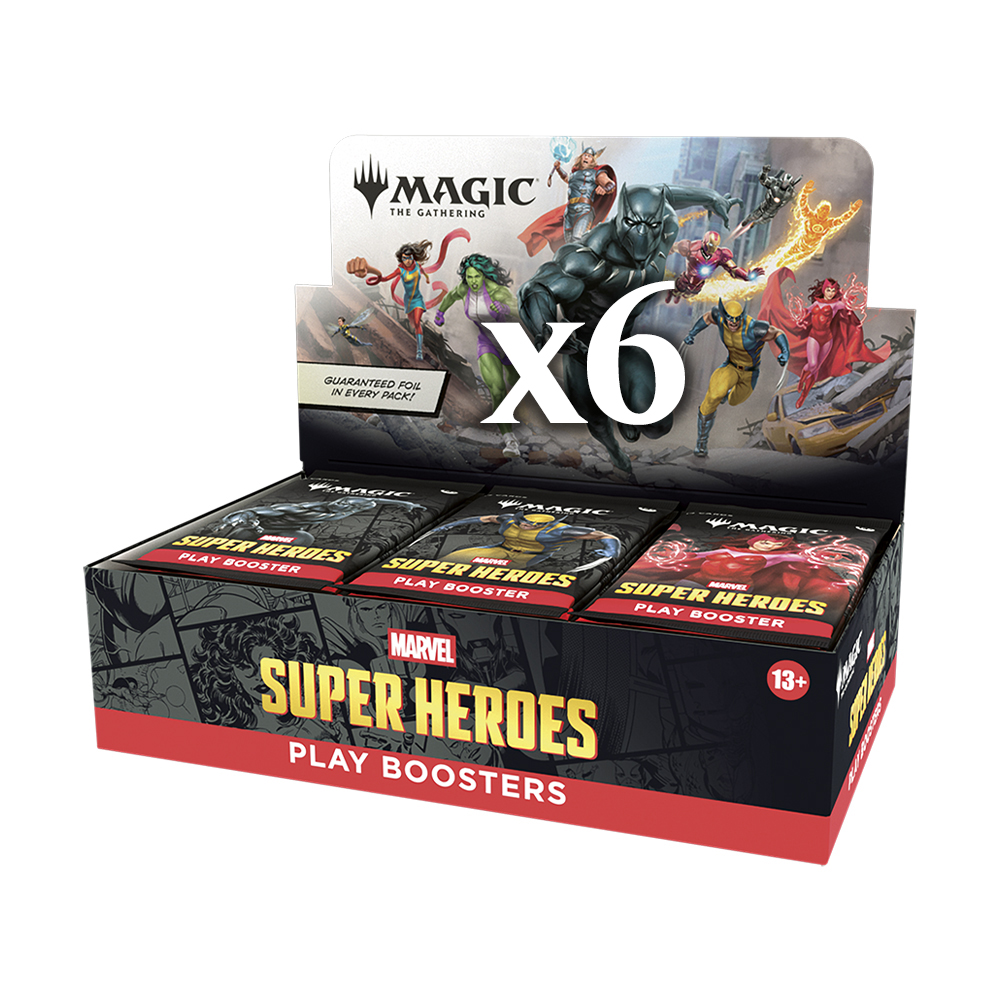 Marvel Super Heroes Play Booster Case (6 Boxes) | Star City Games Marvel Super Heroes Play Booster Case (6 Boxes) | Star City Games