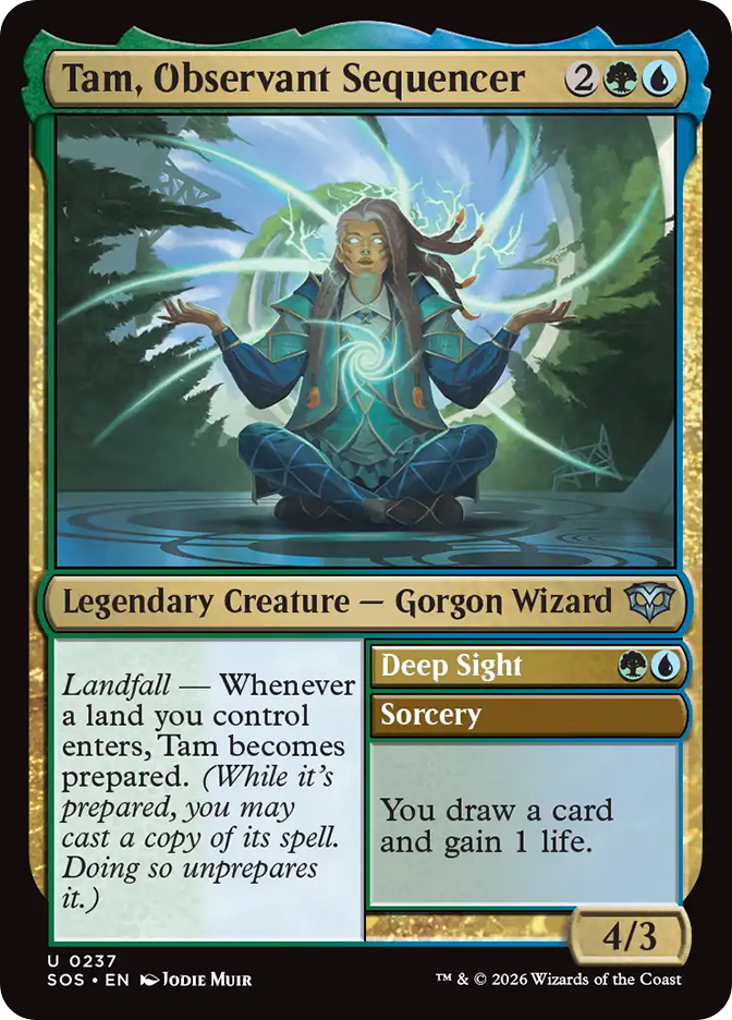 Tam, Observant Sequencer // Deep Sight | Secrets of Strixhaven