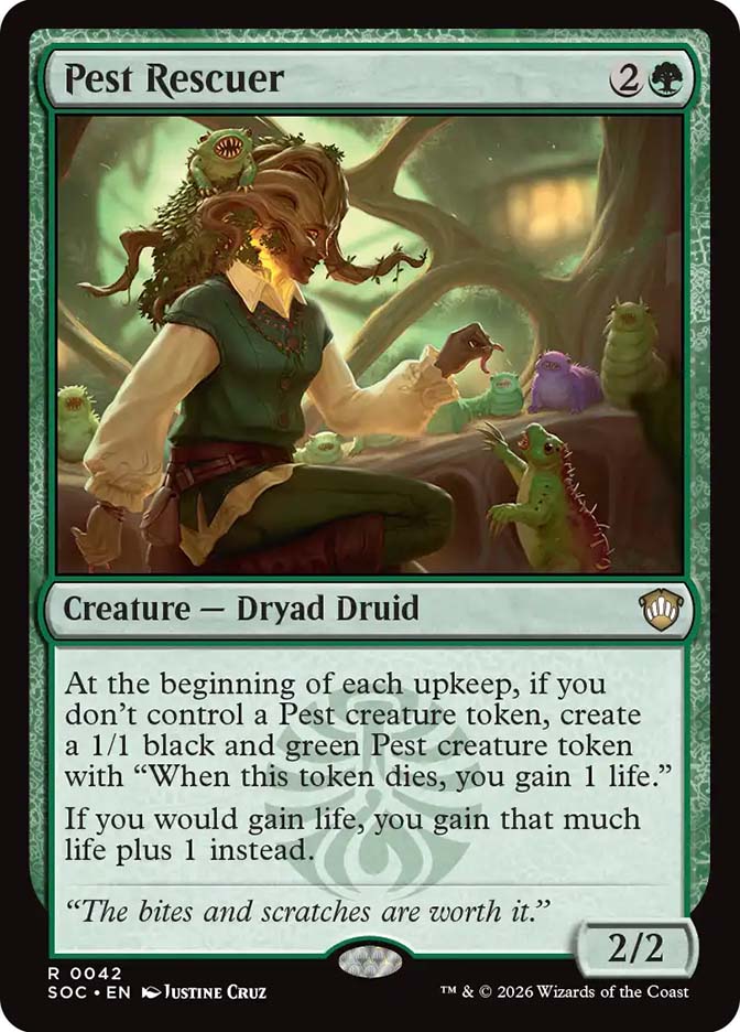 pest control mtg card Pest Rescuer [SGL-MTG-SOC-042-ENN]