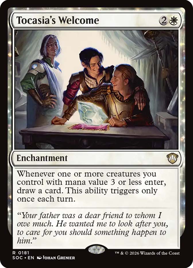 welcome to mtg card Tocasia's Welcome | Secrets of Strixhaven Commander
