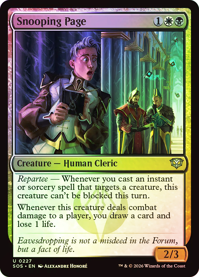 Snooping Page | Secrets of Strixhaven | Star City Games