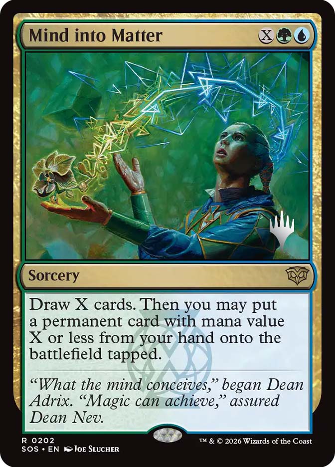 MTG 精神力 Mind Over Matter EXO 4枚 セット まとめ Mind into Matter (Promo Pack) (Secrets of Strixhaven) | Promo