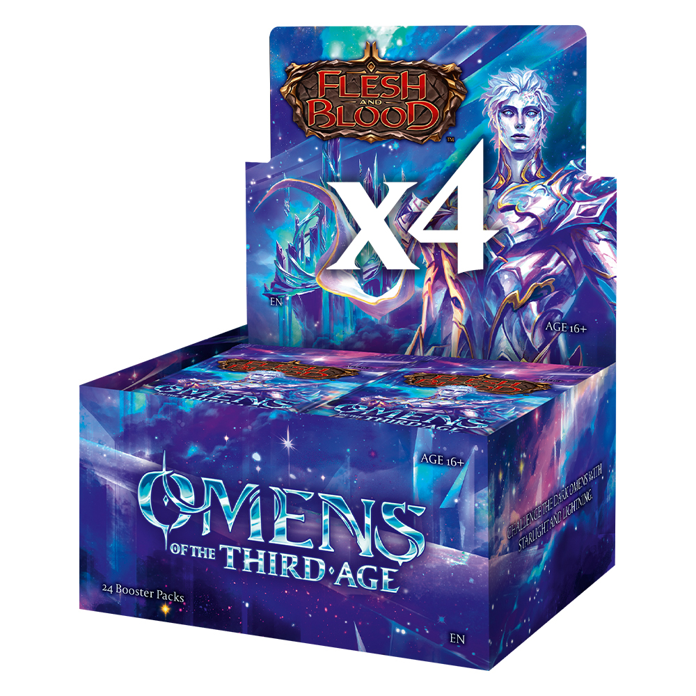 Flesh and Blood - Omens of the Third Age Booster Case (4 Boxes