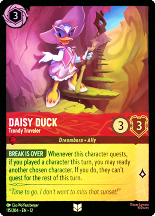 世界10枚限定カード！シリアルナンバー入りDAISY DUCK デイジーダック Daisy Duck - Trendy Traveler | Wilds Unknown | Star City Games