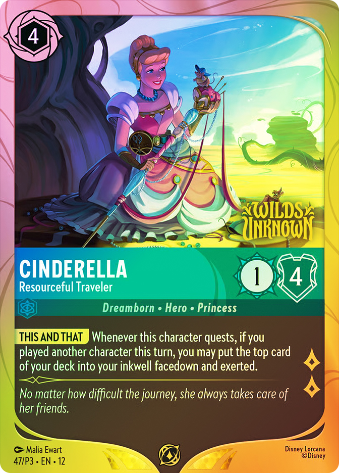 cinderella lorcana card Southearted 42 P1 Promo Case | Ballroom Sensation Singer 3 (This character counts as cost 3 to sing songs.) Disney Chinese Lorcana TCG Cinderella