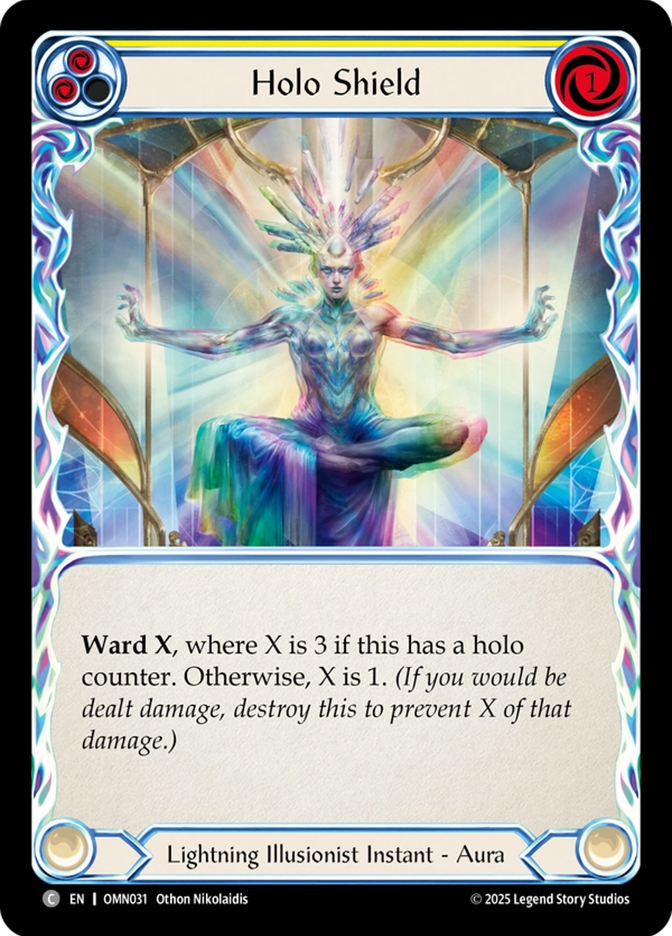 Holo Shield (Yellow) | Omens of the Third Age | Star City Games