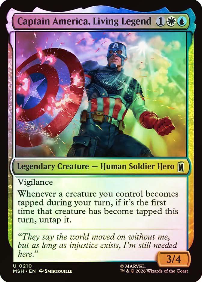 Captain America, Living Legend | Marvel Super Heroes | Star City Games