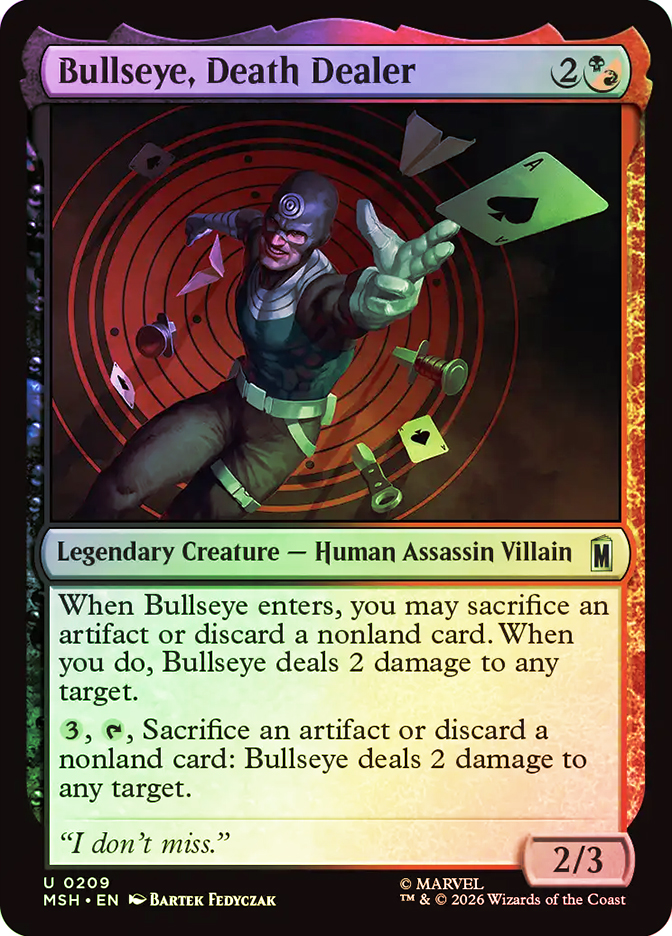 Bullseye, Death Dealer | Marvel Super Heroes | Star City Games