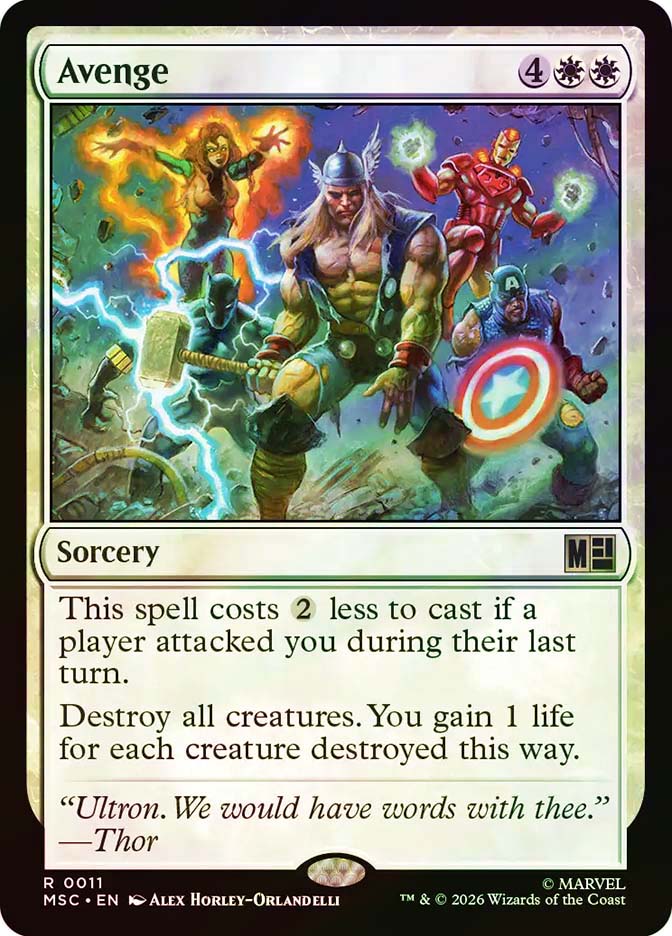 Avenge | Marvel Super Heroes Commander | Star City Games