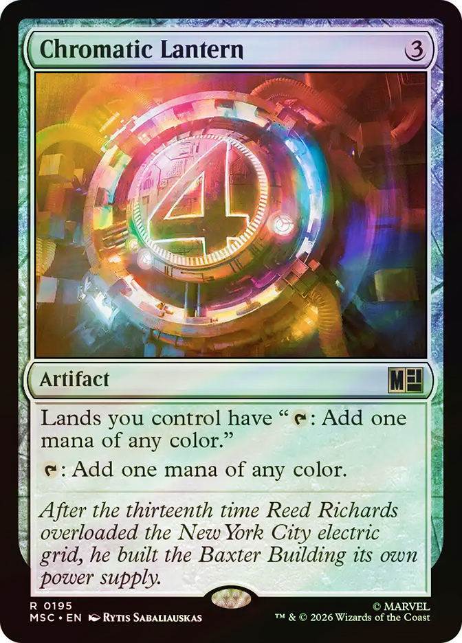 MTG　彩色の灯籠 /Chromatic Lantern MPS　foil Chromatic Lantern | Marvel Super Heroes Commander | Star City Games