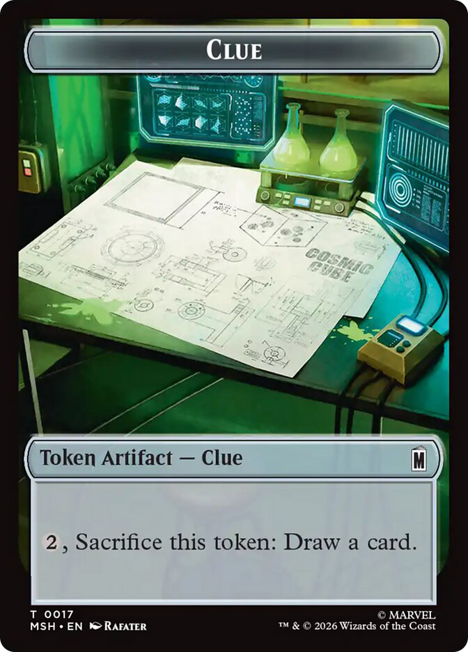 clue cards mtg Token by Frank Wiles Carnage Interpreter [Ravnica: Clue Edition]