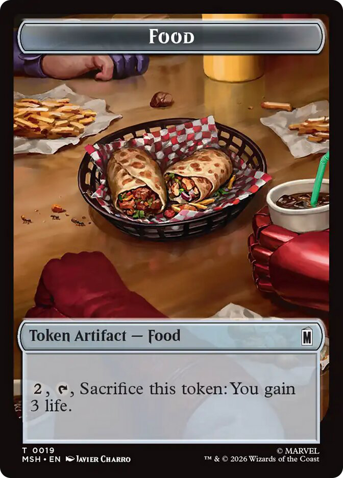 food token mtg cards Bird // (17) Double-Sided [Modern Horizons 2 Tokens] Illustrated by David Frasheski All Magic Food Tokens - 5 Card