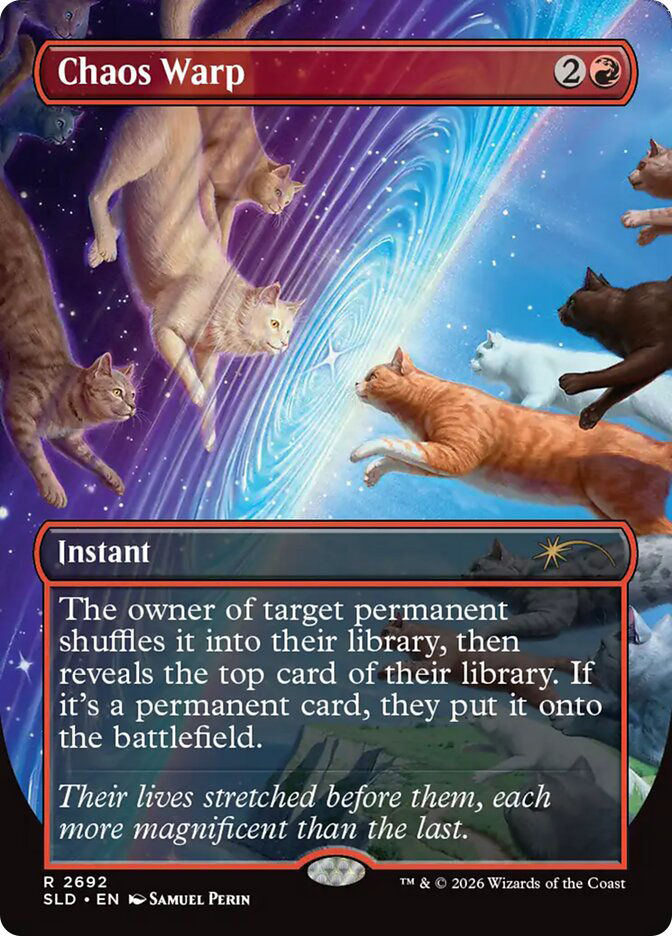 MTG　スリヴァー軍団　ボーダーレスFoil Secret lair　2枚セット Chaos Warp | Secret Lair Drop | Star City Games